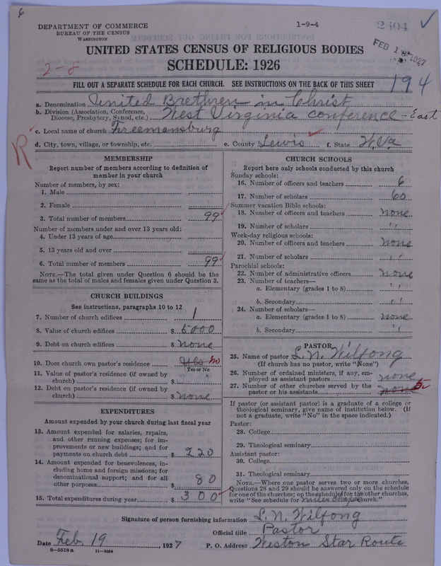 Scan of Church of the United Brethren in Christ: 2604