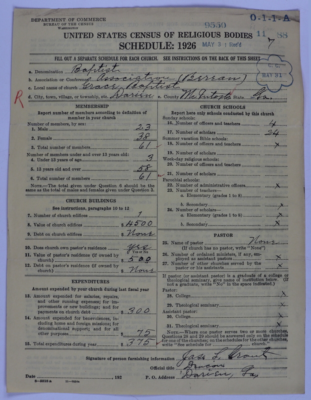 Scan of Negro Baptists: 9550