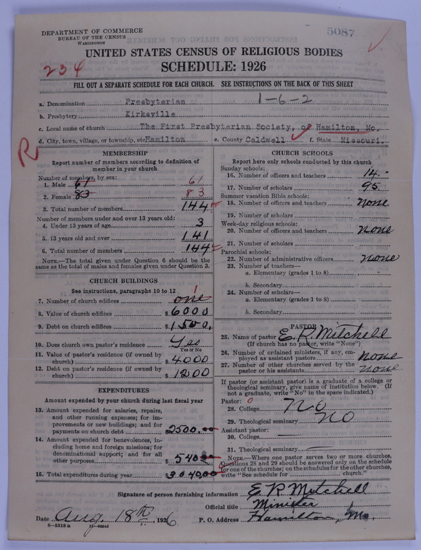 Scan of Presbyterian Church in the United States of America: 5087