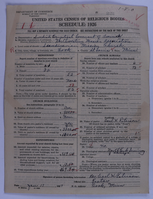 Scan of Swedish Evangelical Mission Covenant of America: 222