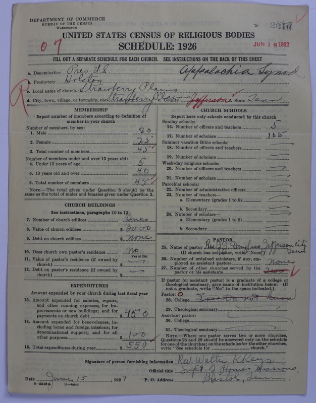 Scan of Presbyterian Church in the United States: 2216