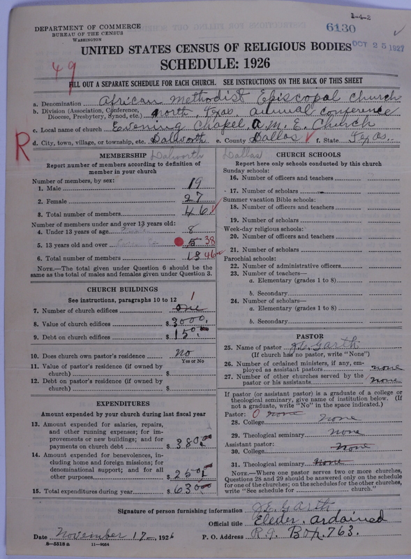 Scan of African Methodist Episcopal Church: 6130