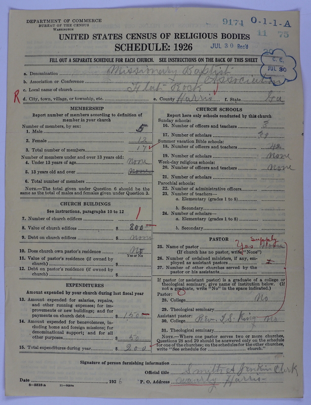 Scan of Negro Baptists: 9174