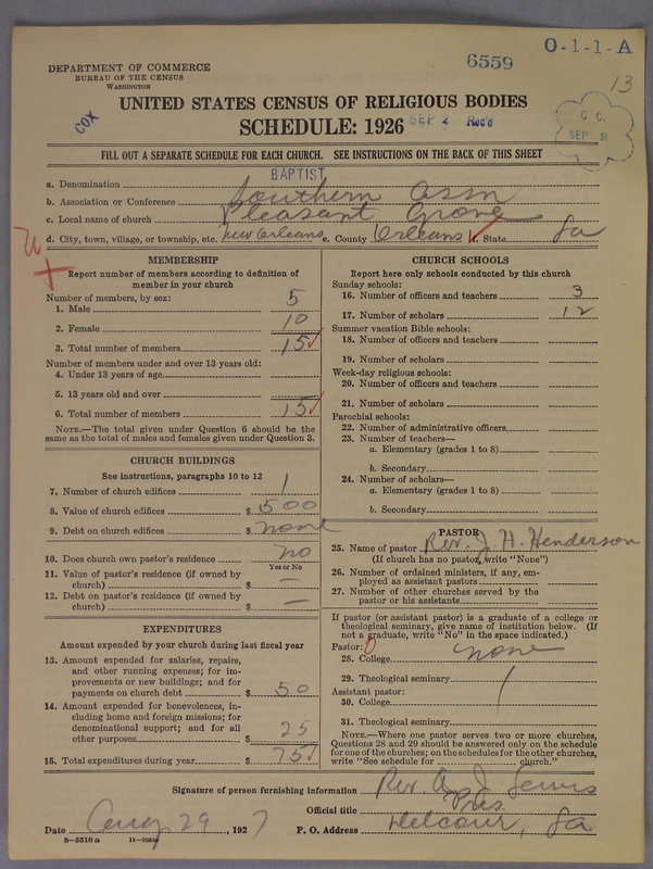 Scan of Negro Baptists: 6559