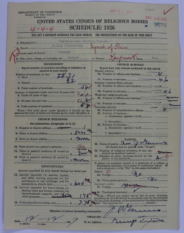 Scan of Presbyterian Church in the United States of America: 7670