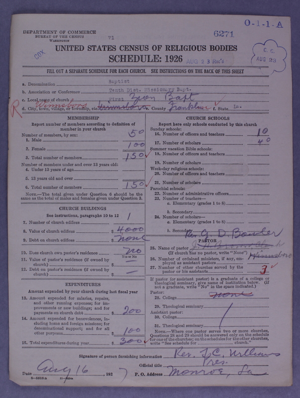 Scan of Negro Baptists: 6271