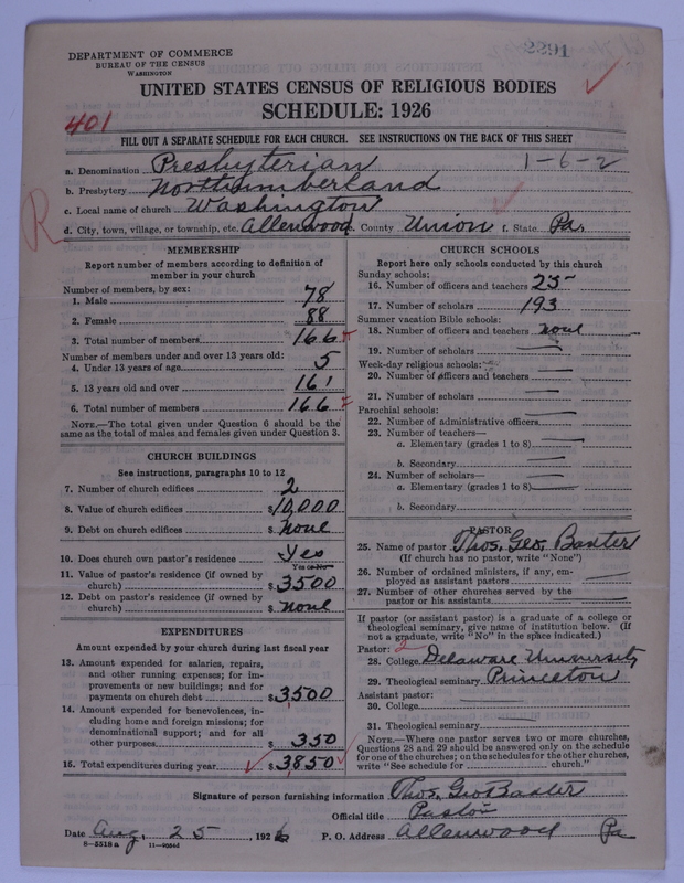 Scan of Presbyterian Church in the United States of America: 2291