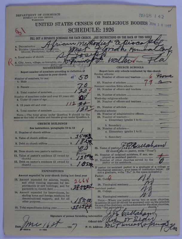 Scan of African Methodist Episcopal Church: 3948