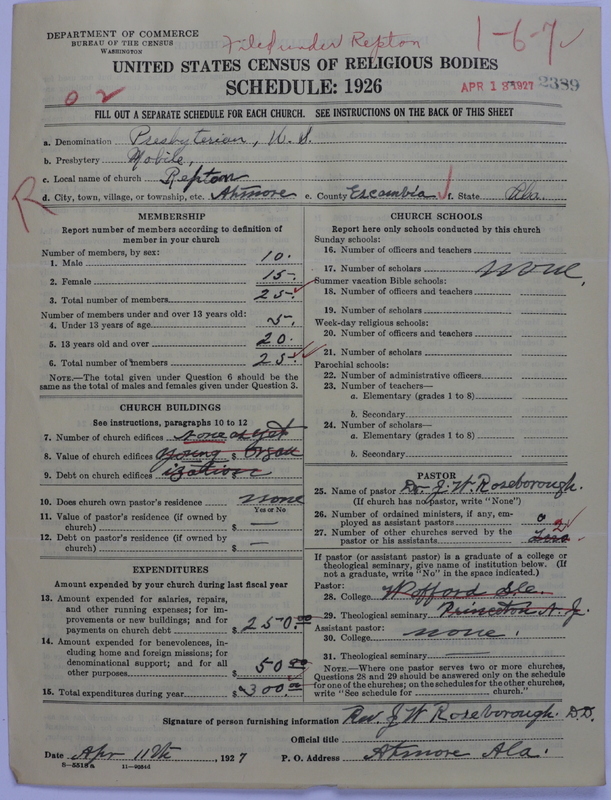 Scan of Presbyterian Church in the United States: 2389
