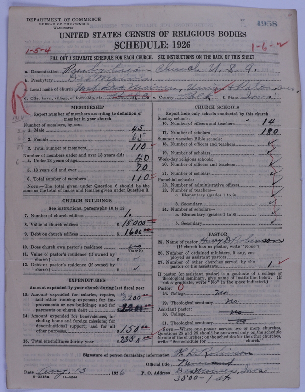 Scan of Presbyterian Church in the United States of America: 4958