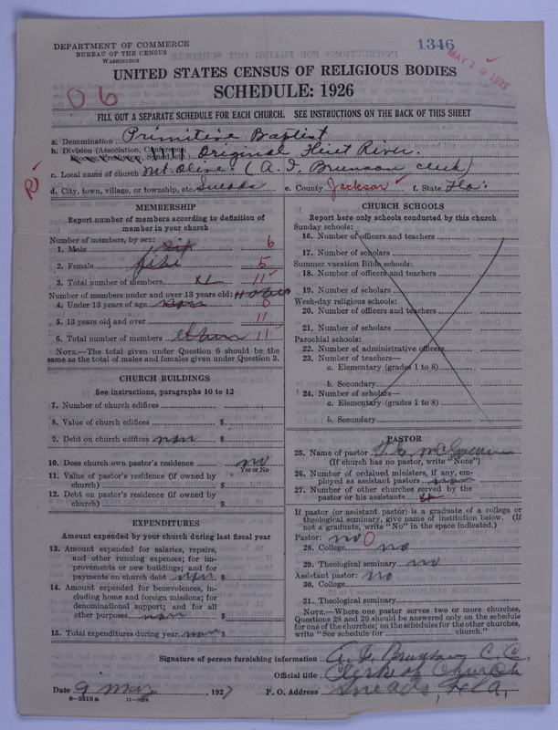 Scan of Primitive Baptists: 1346