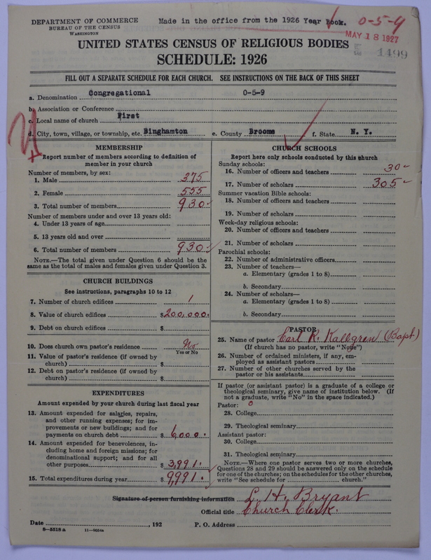 Scan of Congregational Churches: 1499