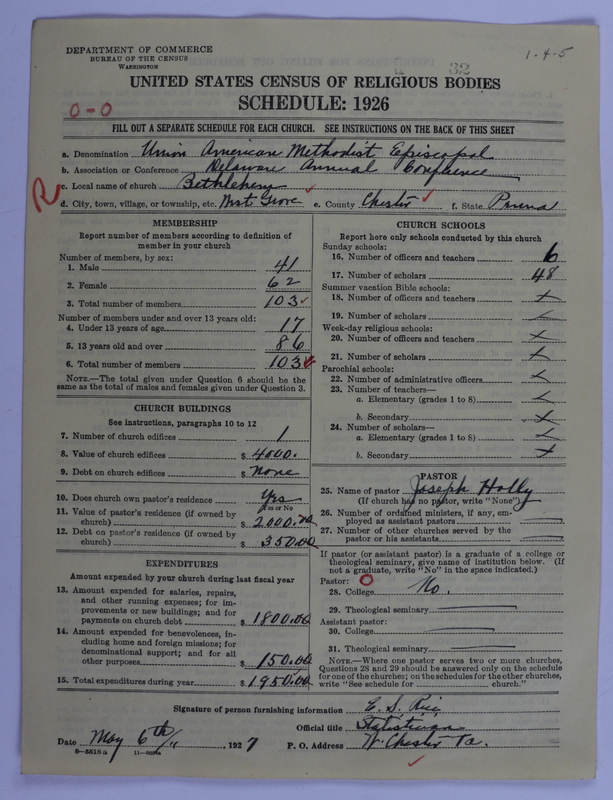 Scan of Union American Methodist Episcopal Church: 32