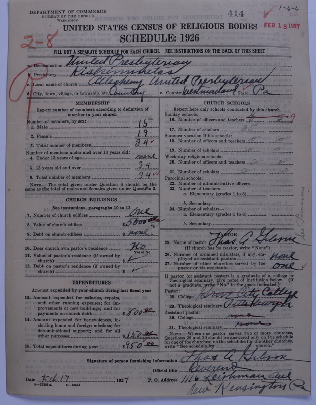 Scan of United Presbyterian Church of North America: 414