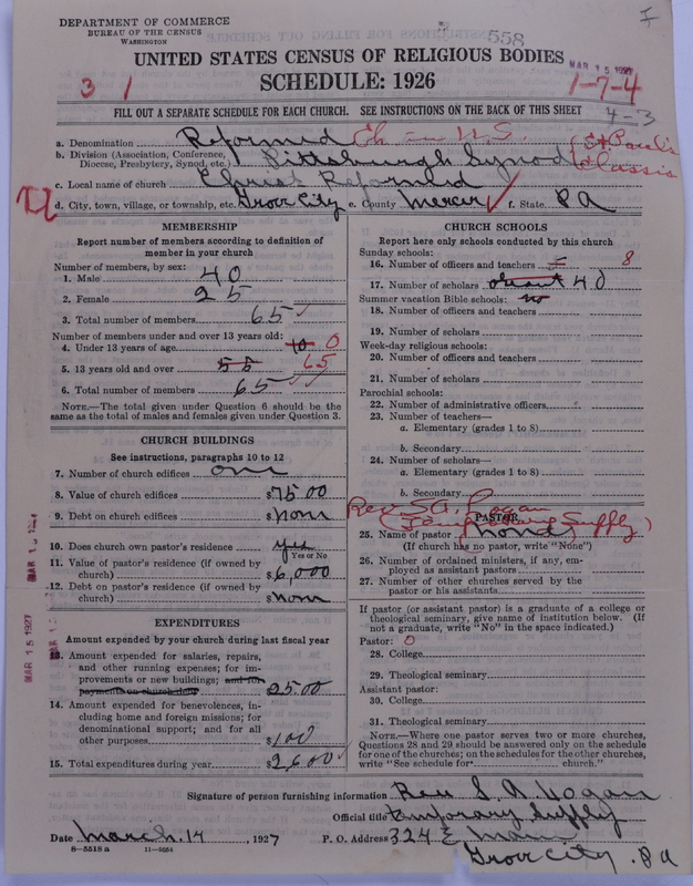 Scan of Reformed Church in the United States: 558