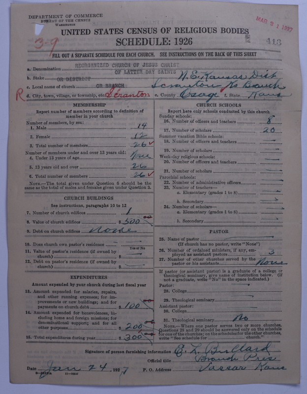 Scan of Reorganized Church of Jesus Christ of Latter Day Saints: 413
