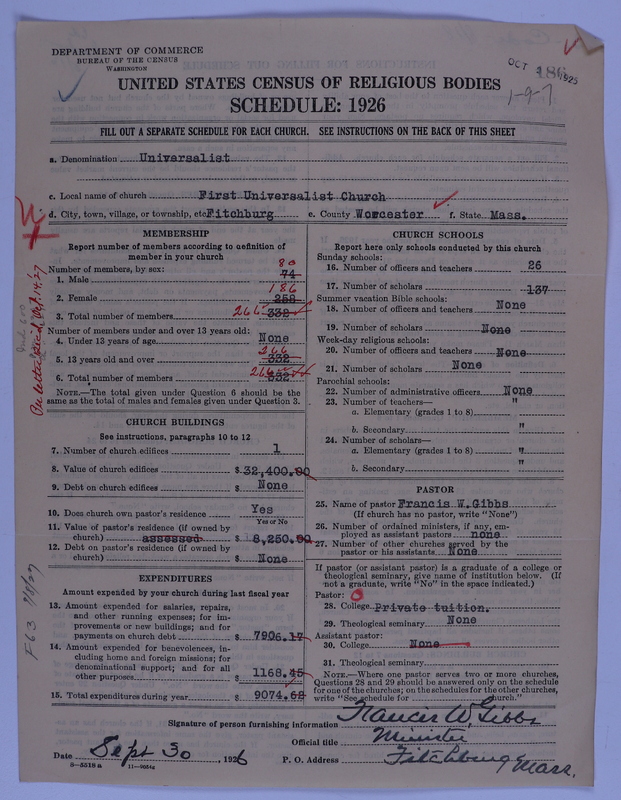 Scan of Universalist Church: 186