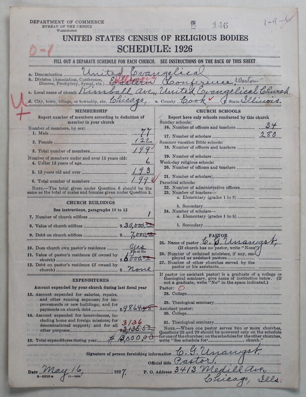 Scan of Evangelical Congregational Church: 146
