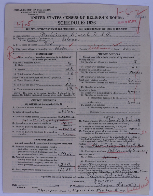 Scan of Presbyterian Church in the United States of America: 5940