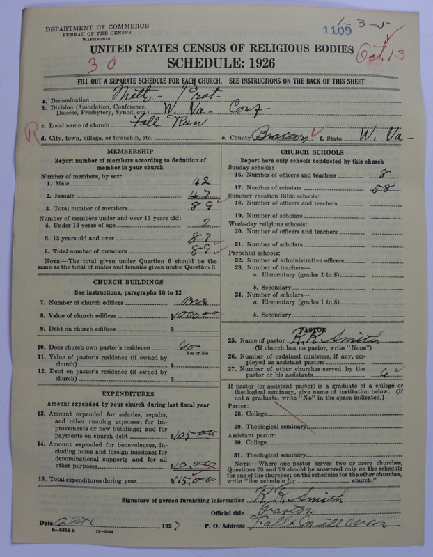 Scan of Methodist Protestant Church: 1109