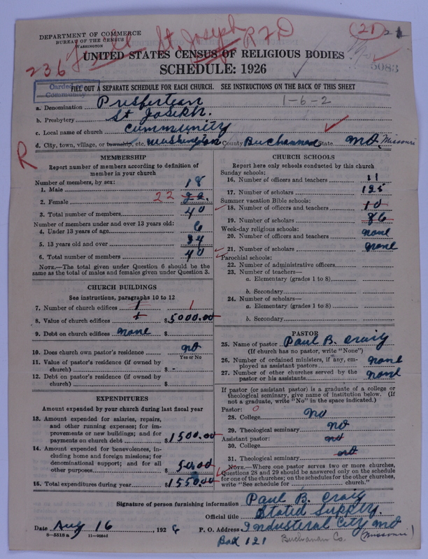 Scan of Presbyterian Church in the United States of America: 5083
