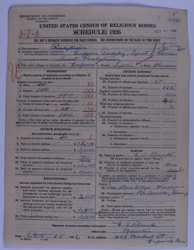 Scan of Presbyterian Church in the United States of America: 6008