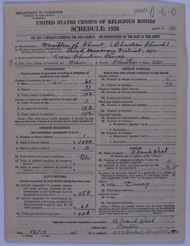Scan of Disciples of Christ: 2600