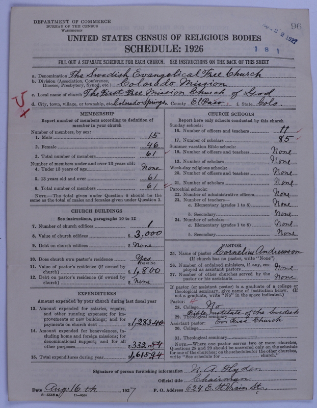 Scan of Swedish Evangelical Free Church of the United States of America: 96