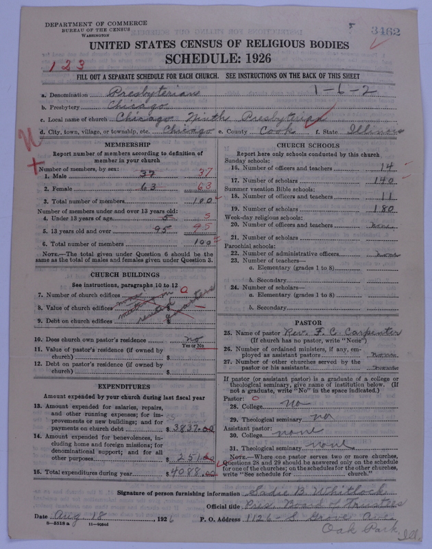 Scan of Presbyterian Church in the United States of America: 3462