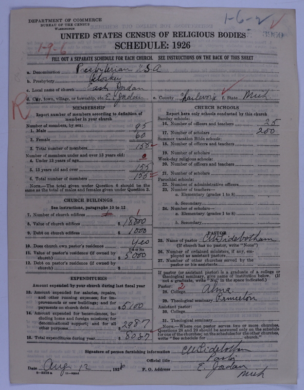 Scan of Presbyterian Church in the United States of America: 3960