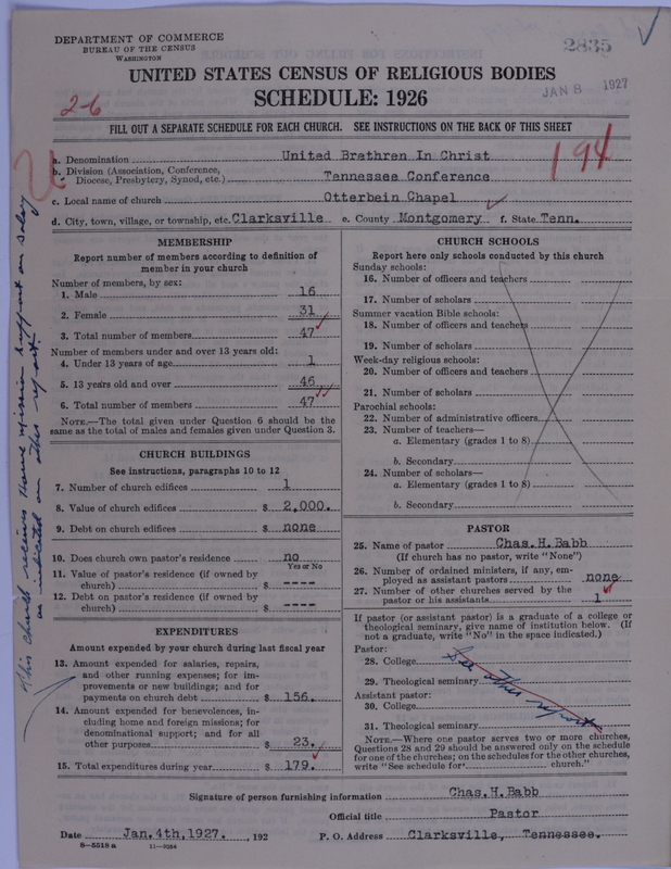 Scan of Church of the United Brethren in Christ: 2835