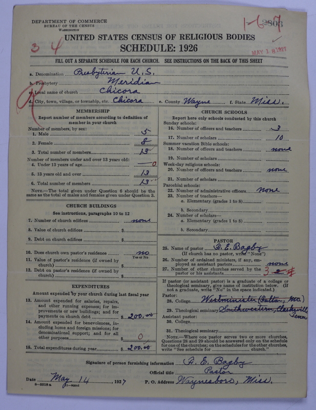 Scan of Presbyterian Church in the United States: 2803