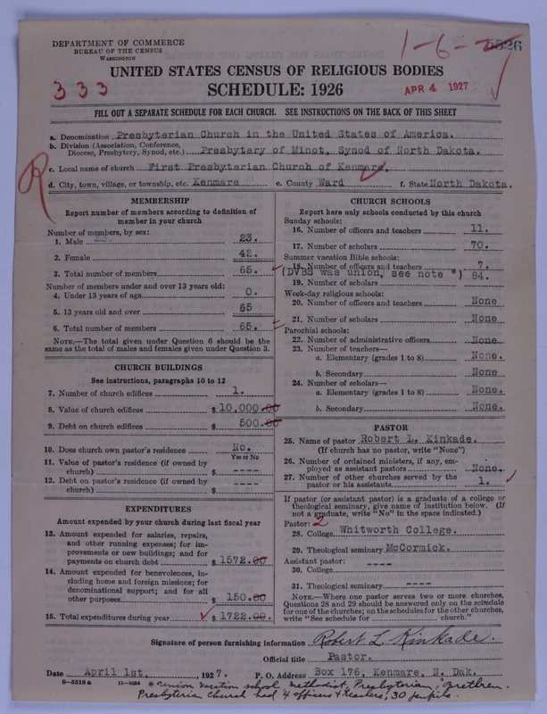 Scan of Presbyterian Church in the United States of America: 5526