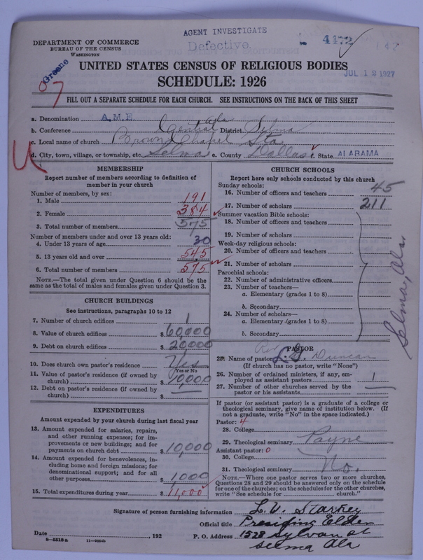 Scan of African Methodist Episcopal Church: 4472