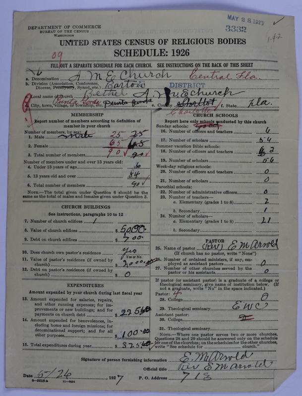Scan of African Methodist Episcopal Church: 3332