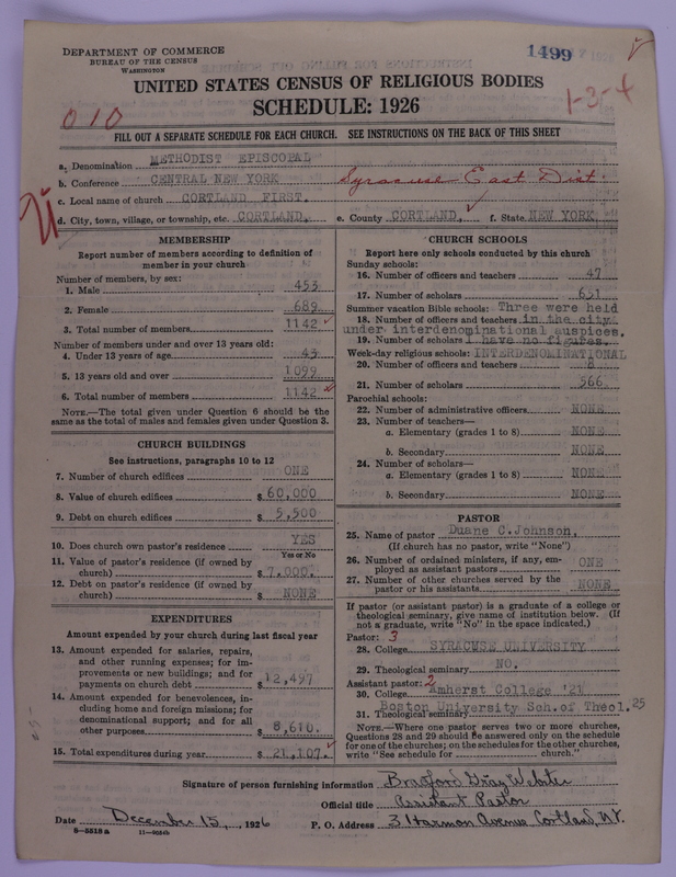 Scan of Methodist Episcopal Church: 1499