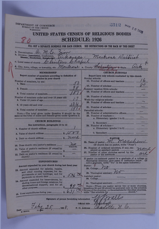 Scan of African Methodist Episcopal Zion Church: 2312