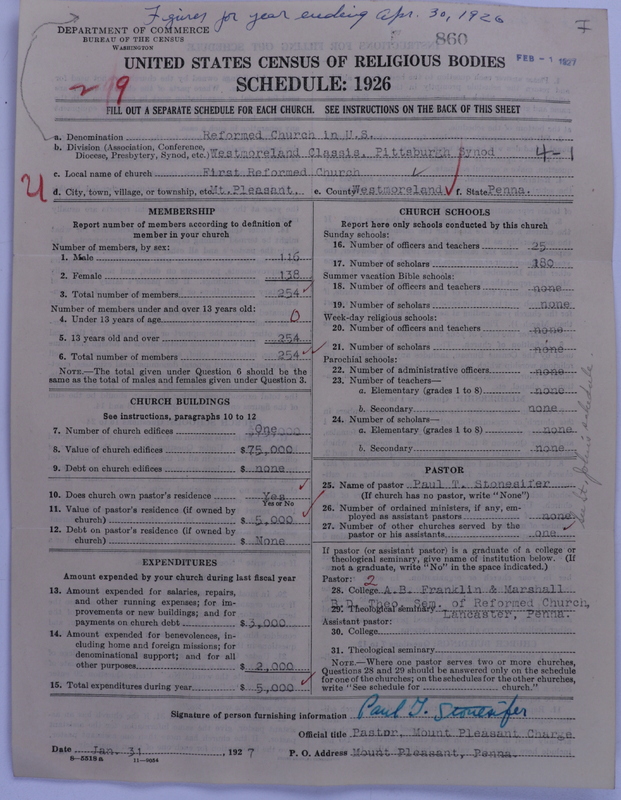 Scan of Reformed Church in the United States: 860