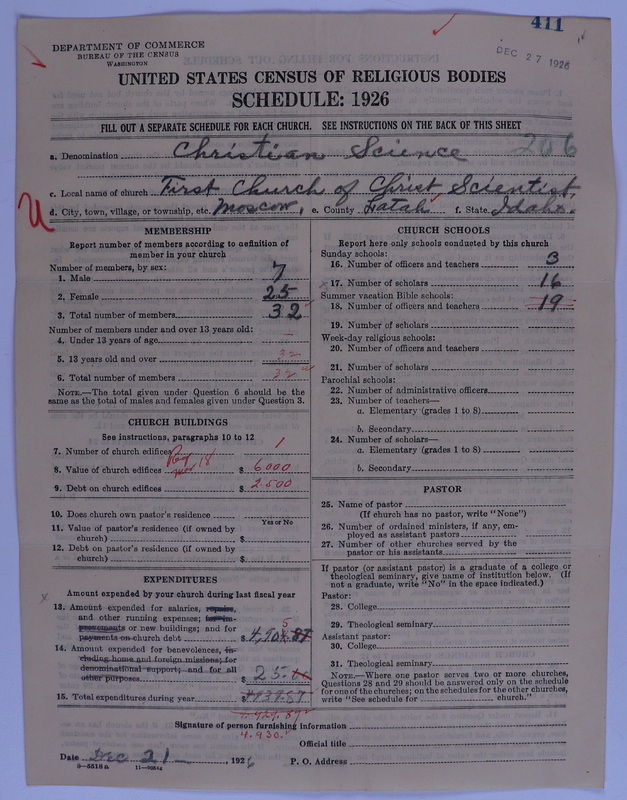 Scan of Church of Christ, Scientist: 411