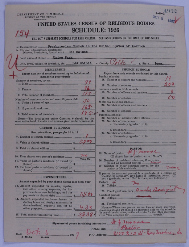 Scan of Presbyterian Church in the United States of America: 4952