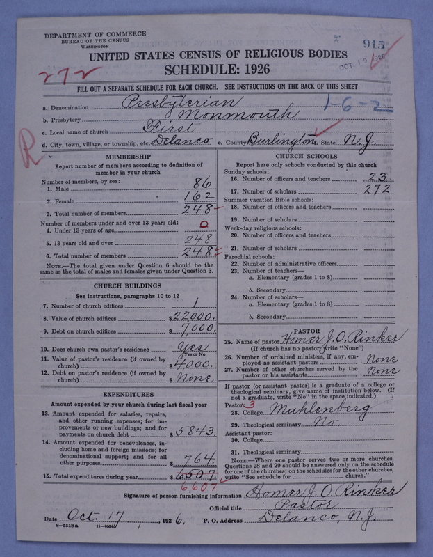 Scan of Presbyterian Church in the United States of America: 915