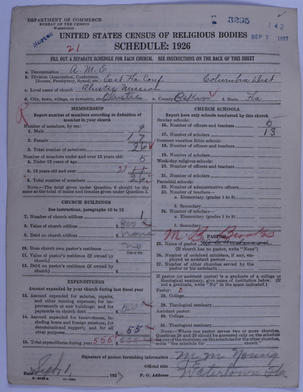 Scan of African Methodist Episcopal Church: 3295
