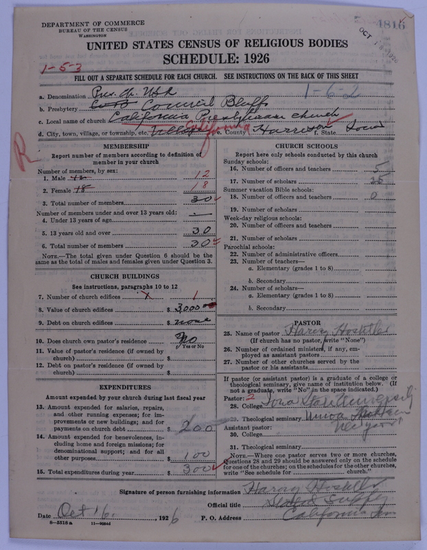 Scan of Presbyterian Church in the United States of America: 4816