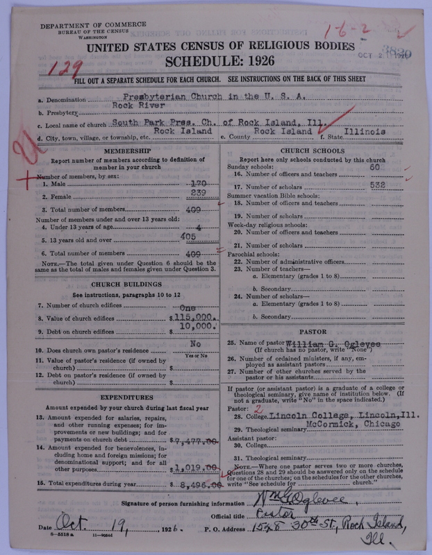 Scan of Presbyterian Church in the United States of America: 3820