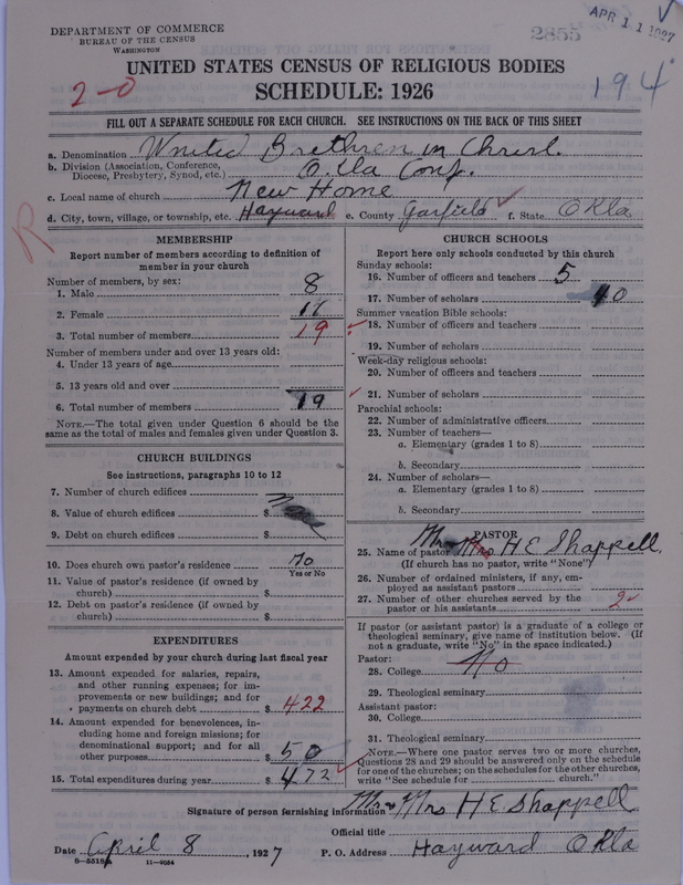 Scan of Church of the United Brethren in Christ: 2855