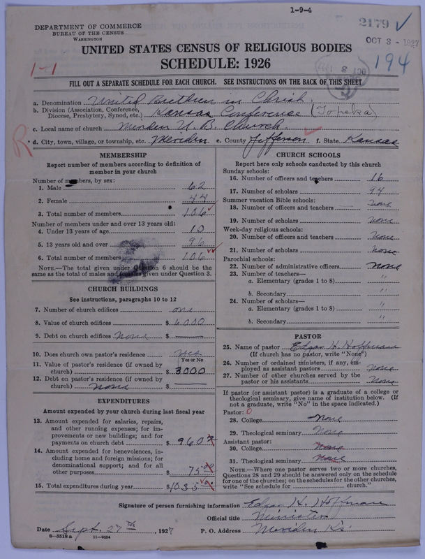 Scan of Church of the United Brethren in Christ: 2179
