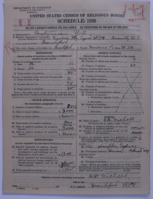 Scan of Presbyterian Church in the United States: 611