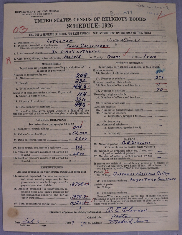 Scan of Evangelical Lutheran Augustana Synod of North America: 811
