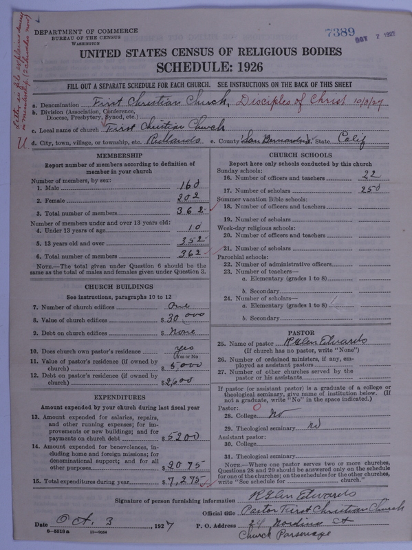 Scan of Disciples of Christ: 7389