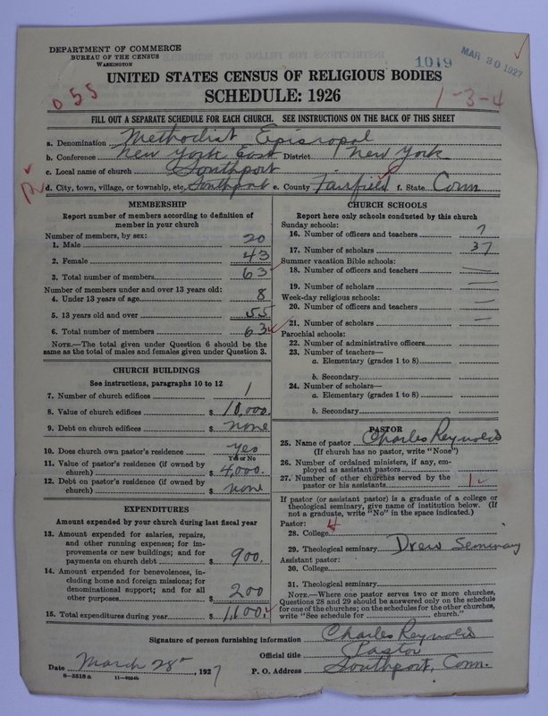 Scan of Methodist Episcopal Church: 1019